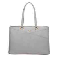 HKM-515731 Large Capacity Laptop Tote Handbag for Women - Vintage PU Leather Office Shoulder Bag