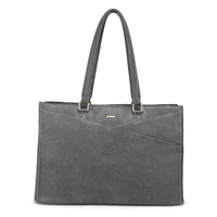 HKM-515731 Large Capacity Laptop Tote Handbag for Women - Vintage PU Leather Office Shoulder Bag
