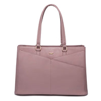 HKM-515731 Large Capacity Laptop Tote Handbag for Women - Vintage PU Leather Office Shoulder Bag