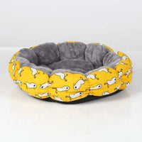 HKM-5158589 Calming Donut Pet Bed for Cats and Small Dogs - Fluffy Round Design for Indoor Comfort