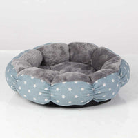 HKM-5158589 Calming Donut Pet Bed for Cats and Small Dogs - Fluffy Round Design for Indoor Comfort