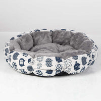 HKM-5158589 Calming Donut Pet Bed for Cats and Small Dogs - Fluffy Round Design for Indoor Comfort