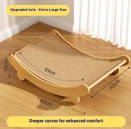 HKM-5159741 Jute Cat Scratch Board Nest ¨C Scratch-Resistant and Durable for Cats 4-6 kg