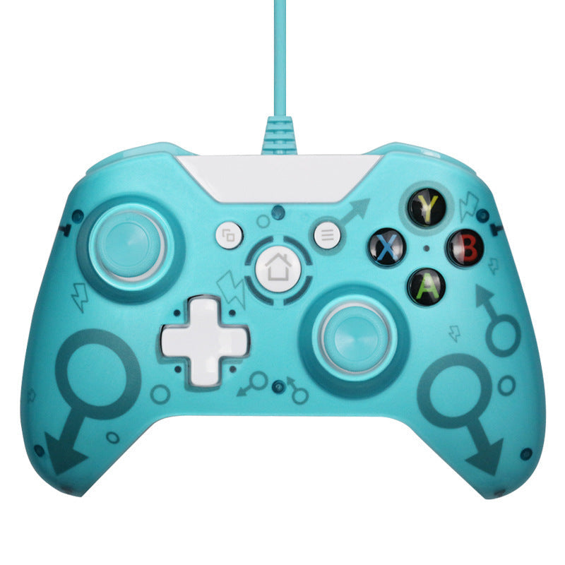 HKM-516051 Wired USB Game Controller with Vibration for Xbox One - New ABS Accessory