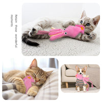 HKM-5160765 Plush Interactive Octopus Toy for Cats and Dogs with Squeaker - Chew and Play Activity