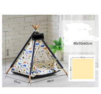 HKM-5161149 Detachable and Washable Four-Season Universal Pet Nest with Solid Wood Support and High-Elastic Padding