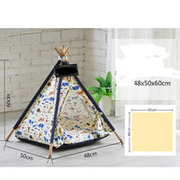 HKM-5161149 Detachable and Washable Four-Season Universal Pet Nest with Solid Wood Support and High-Elastic Padding