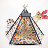 HKM-5161149 Detachable and Washable Four-Season Universal Pet Nest with Solid Wood Support and High-Elastic Padding
