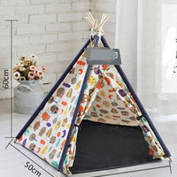 HKM-5161149 Detachable and Washable Four-Season Universal Pet Nest with Solid Wood Support and High-Elastic Padding