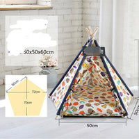 HKM-5161149 Detachable and Washable Four-Season Universal Pet Nest with Solid Wood Support and High-Elastic Padding