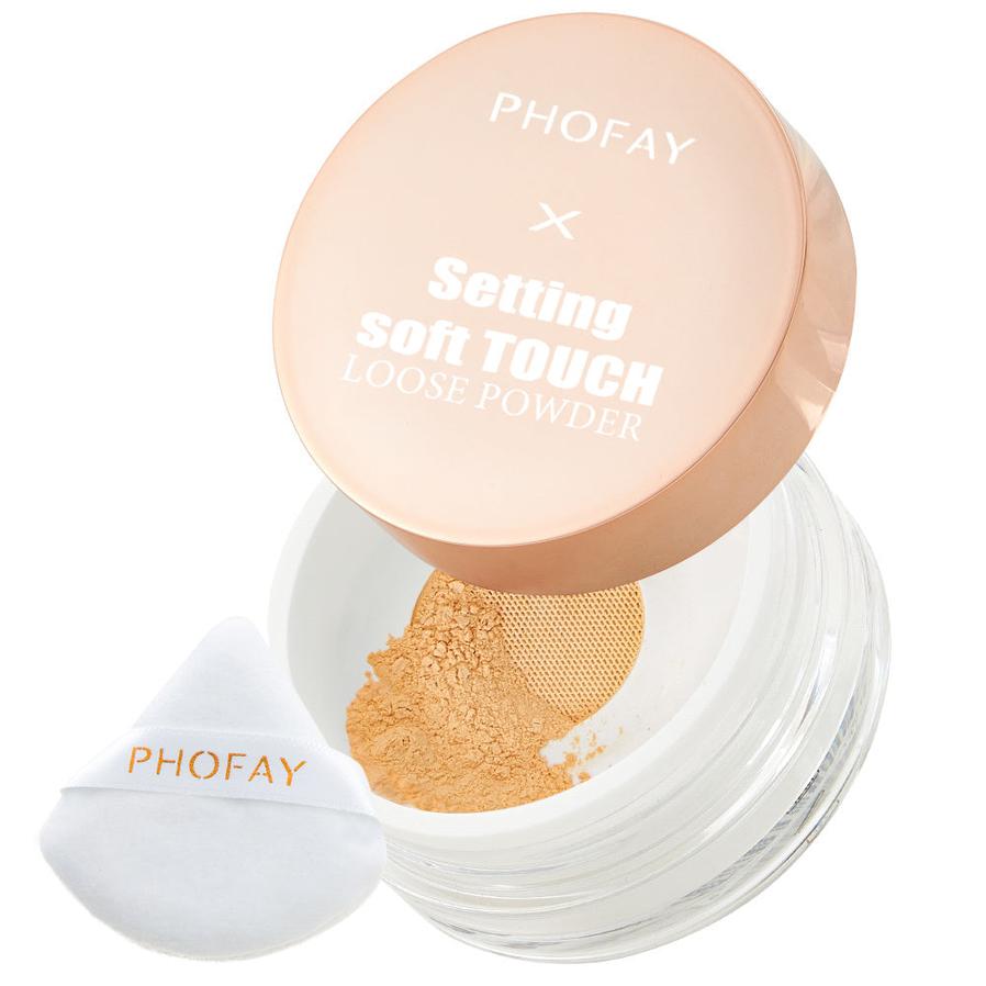 HKM-516243 Soft Touch Loose Powder - Long-lasting, Weightless & Sweatproof, 10g