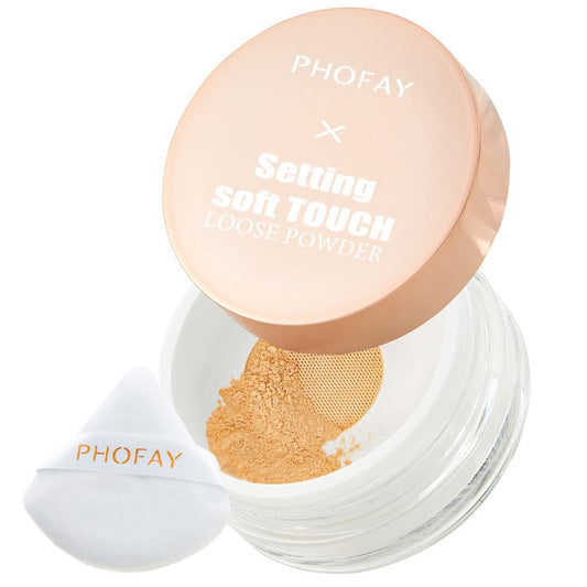 HKM-516243 Soft Touch Loose Powder - Long-lasting, Weightless & Sweatproof, 10g