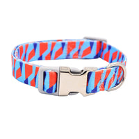HKM-5163069 Personalized Colorful Dog Collar with Engraved Nameplate for Small to Large Breeds