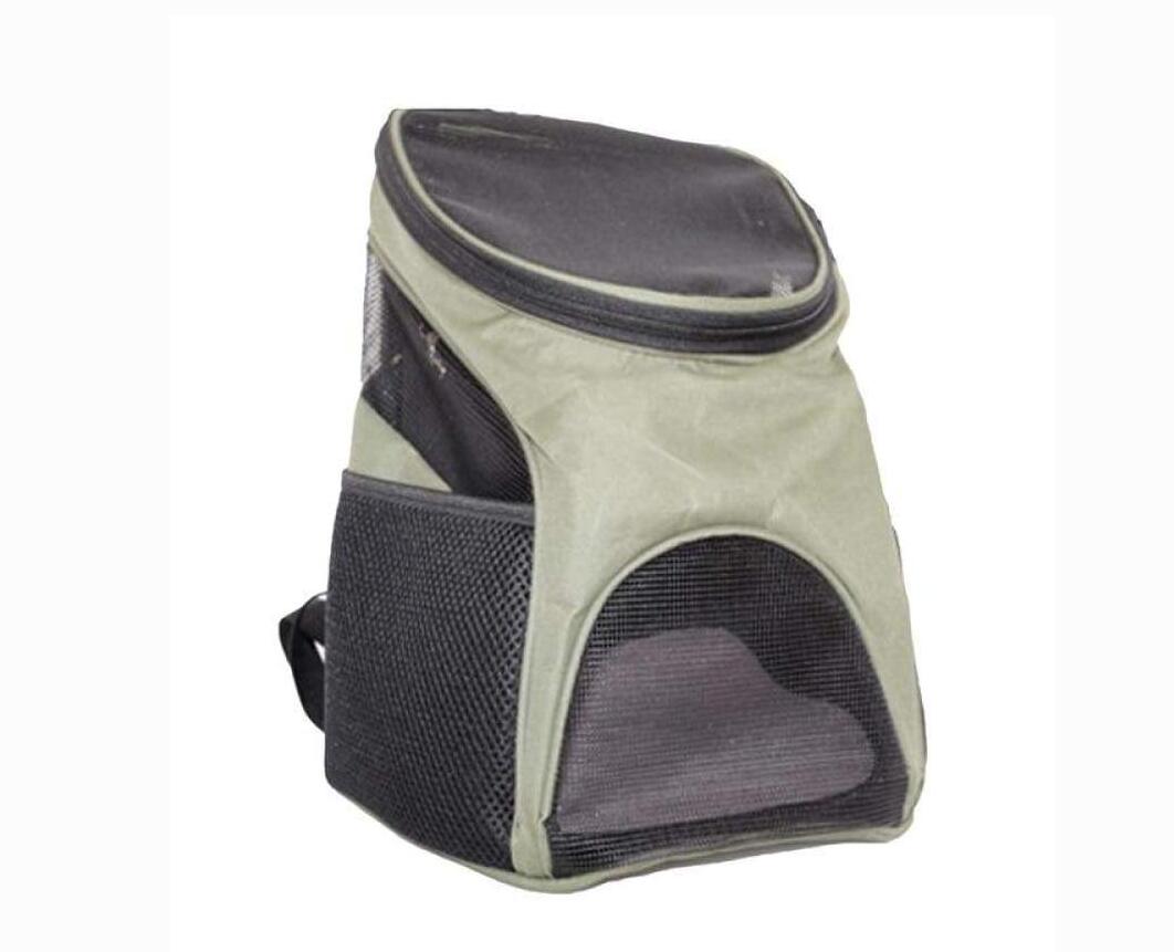 HKM-5163325 Pet Travel Backpack Carrier - Breathable Polyester Design, Medium Softness, 30x25x35cm, Available in Red, Sky Blue, Black, Coffee