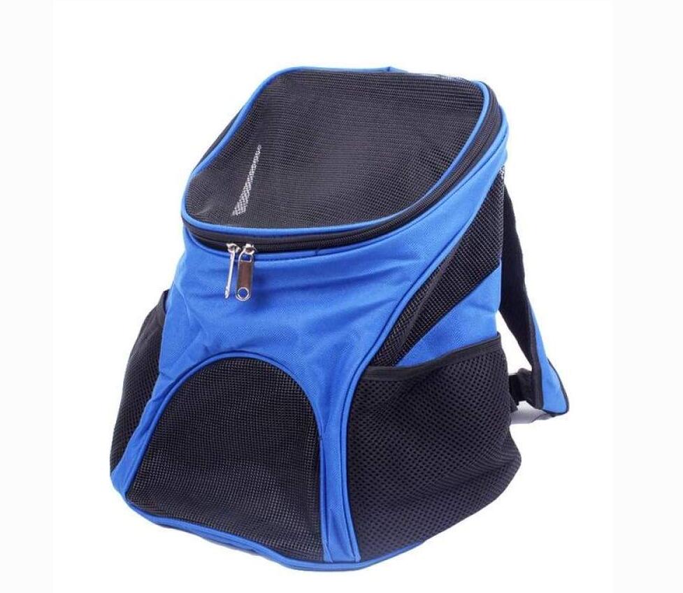 HKM-5163325 Pet Travel Backpack Carrier - Breathable Polyester Design, Medium Softness, 30x25x35cm, Available in Red, Sky Blue, Black, Coffee
