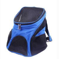 HKM-5163325 Pet Travel Backpack Carrier - Breathable Polyester Design, Medium Softness, 30x25x35cm, Available in Red, Sky Blue, Black, Coffee