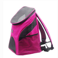 HKM-5163325 Pet Travel Backpack Carrier - Breathable Polyester Design, Medium Softness, 30x25x35cm, Available in Red, Sky Blue, Black, Coffee