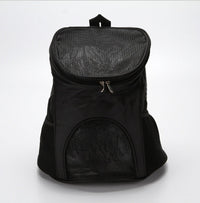 HKM-5163325 Pet Travel Backpack Carrier - Breathable Polyester Design, Medium Softness, 30x25x35cm, Available in Red, Sky Blue, Black, Coffee