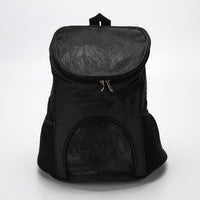HKM-5163325 Pet Travel Backpack Carrier - Breathable Polyester Design, Medium Softness, 30x25x35cm, Available in Red, Sky Blue, Black, Coffee