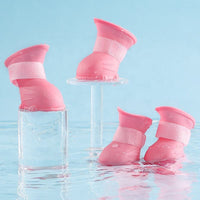 HKM-5164349 Waterproof Non-Slip Silicone Dog Rain Boots - 4 Pack for Pets