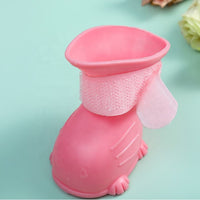 HKM-5164349 Waterproof Non-Slip Silicone Dog Rain Boots - 4 Pack for Pets
