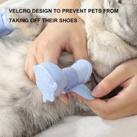 HKM-5164349 Waterproof Non-Slip Silicone Dog Rain Boots - 4 Pack for Pets