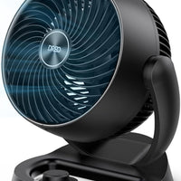 HKM-5164371 12-Inch Table Air Circulator Fan with 70ft Airflow, 25dB Quiet Operation, 120° Adjustable Tilt, 3 Speed Settings