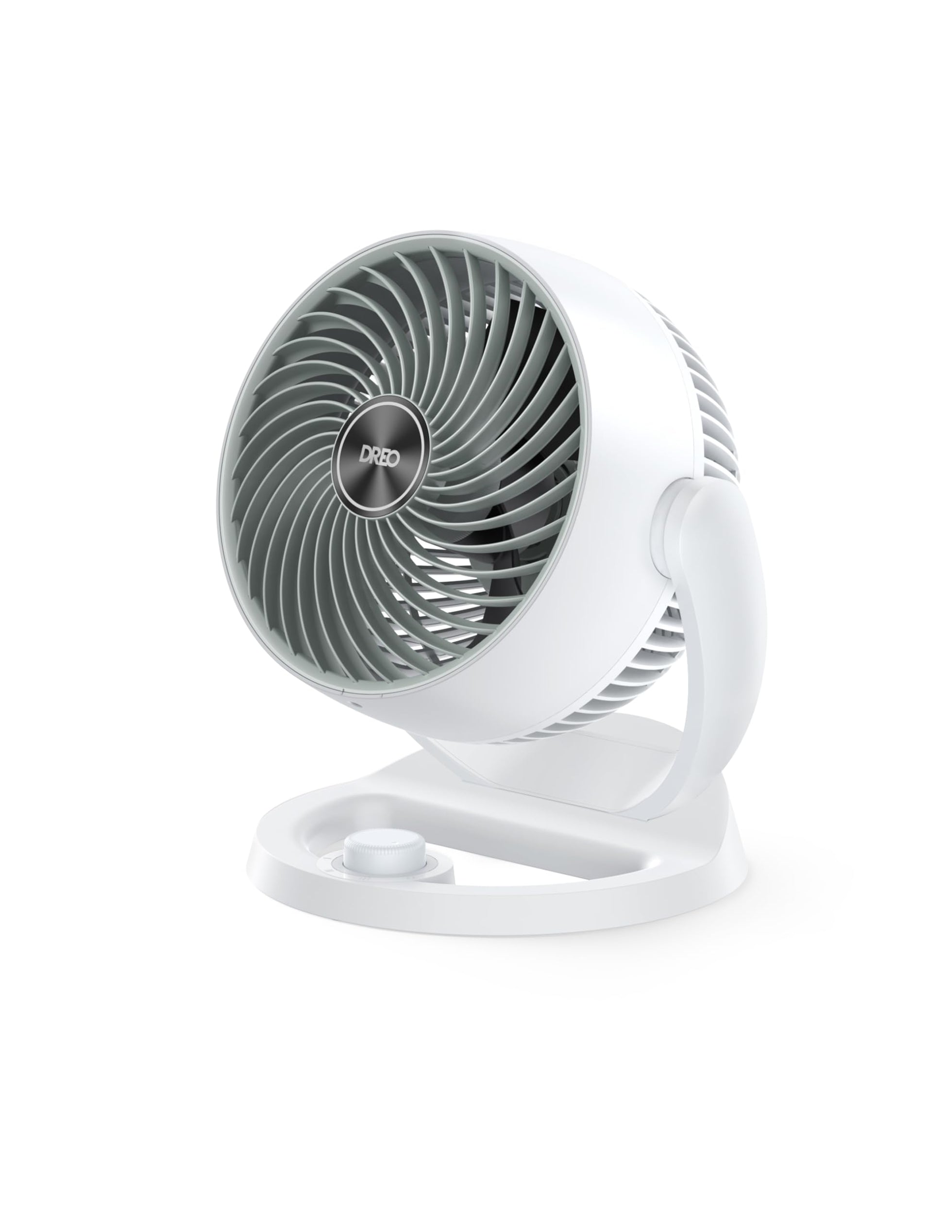 HKM-5164371 12-Inch Table Air Circulator Fan with 70ft Airflow, 25dB Quiet Operation, 120° Adjustable Tilt, 3 Speed Settings