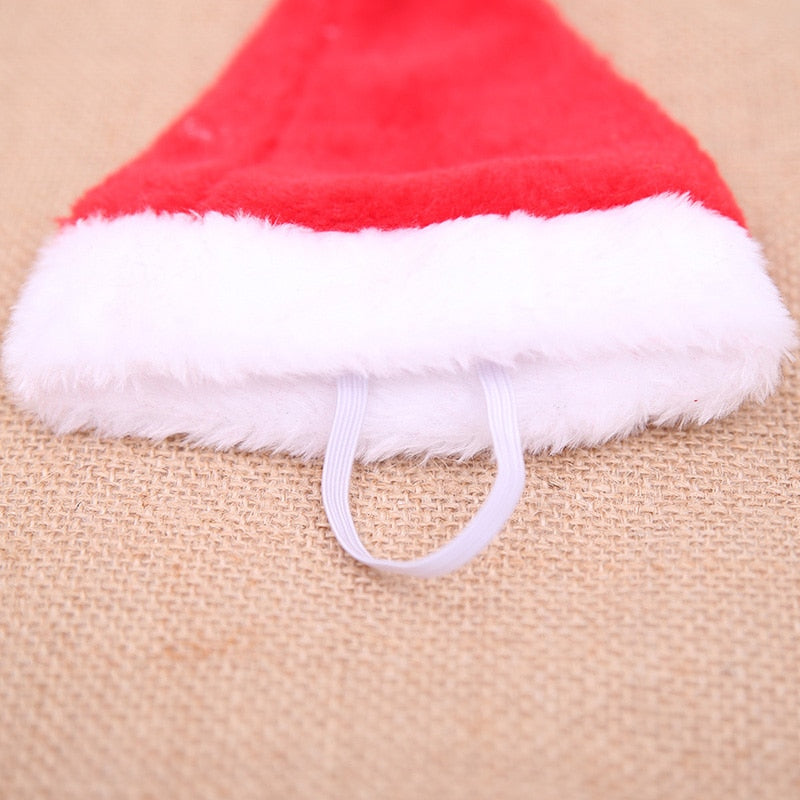 HKM-5165245 Plush Holiday Pet Hat with Windproof Design for Christmas Celebrations