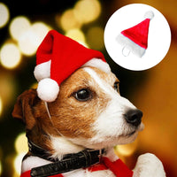 HKM-5165245 Plush Holiday Pet Hat with Windproof Design for Christmas Celebrations