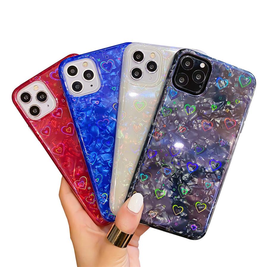 HKM-516563 Colorful Shell Pattern TPU Mobile Phone Case with Waterproof and Fallproof Features for Apple Devices