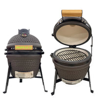 HKM-516691 Kamado Ceramic Charcoal Barbecue Grill for Outdoor Cooking, Fits 13 to 29 Inch Models