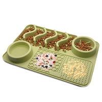 HKM-5167037 Multifunctional Silicone Pet Licking Mat for Dogs and Puppies - Slow Feeder with Various Textures