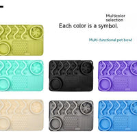 HKM-5167037 Multifunctional Silicone Pet Licking Mat for Dogs and Puppies - Slow Feeder with Various Textures