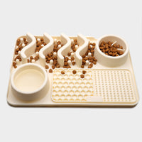 HKM-5167037 Multifunctional Silicone Pet Licking Mat for Dogs and Puppies - Slow Feeder with Various Textures