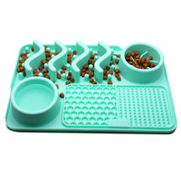 HKM-5167037 Multifunctional Silicone Pet Licking Mat for Dogs and Puppies - Slow Feeder with Various Textures