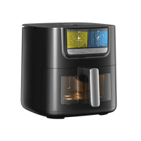 HKM-516755 7L Multifunctional Air Fryer with Patented Mist Technology and Transparent Window, Includes 8 Cooking Presets