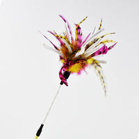 HKM-5167677 Cat Feather Spiral Stick with Paper Wool for Playtime Fun