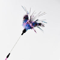 HKM-5167677 Cat Feather Spiral Stick with Paper Wool for Playtime Fun