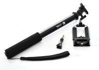 HKM-516883 Aluminum Alloy Mobile Phone Selfie Stick - Adjustable Length & Compact Design in Black, Red, and Local Gold