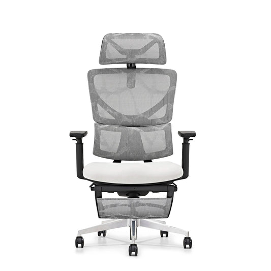 HKM-516947 Ergonomic Height Adjustable Mesh Computer Chair with Lumbar Support and Footrest