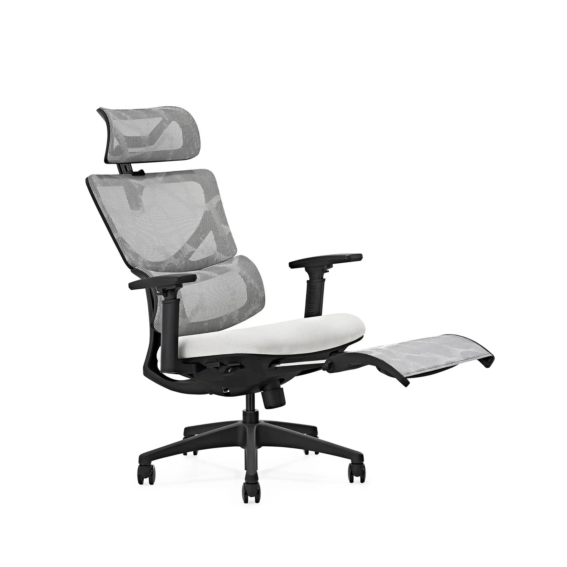 HKM-516947 Ergonomic Height Adjustable Mesh Computer Chair with Lumbar Support and Footrest