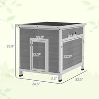 HKM-5170493 Spacious Duck Coop with Openable Roof and Removable Floor for Easy Cleaning