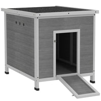 HKM-5170493 Spacious Duck Coop with Openable Roof and Removable Floor for Easy Cleaning