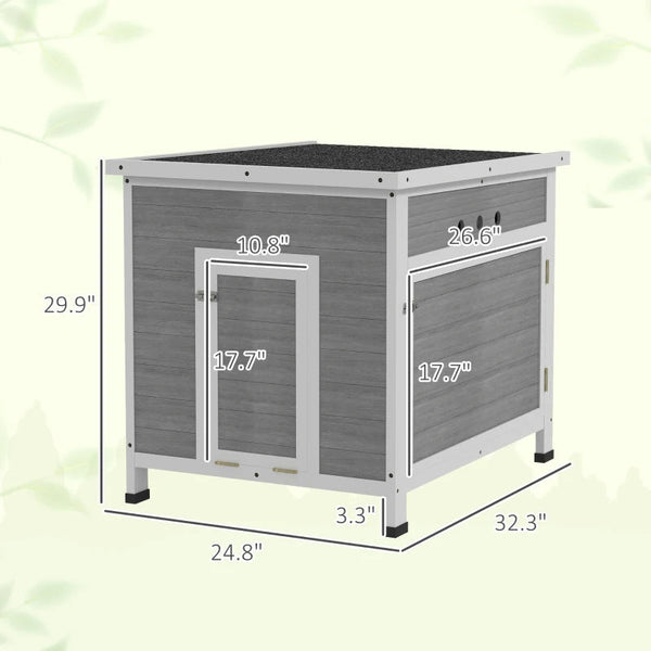 HKM-5170493 Spacious Duck Coop with Openable Roof and Removable Floor for Easy Cleaning
