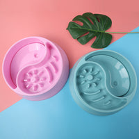 HKM-5170621 Anti-Choke Food and Water Bowl for Dogs and Cats - 1600ML Water & 600ML Food Capacity, PP Material, Blue/Pink