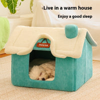 HKM-5170877 Cozy Cartoon-Printed Pet Bed for Small Dogs up to 5kg