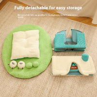 HKM-5170877 Cozy Cartoon-Printed Pet Bed for Small Dogs up to 5kg