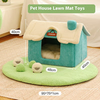 HKM-5170877 Cozy Cartoon-Printed Pet Bed for Small Dogs up to 5kg