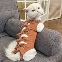 HKM-5172413 Lace-Up Post-Operation Cat Sterilization Clothing - Available in Various Colors and Sizes